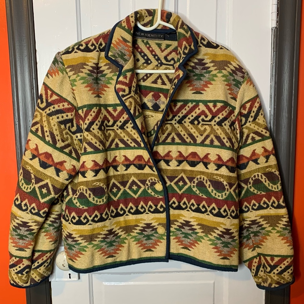 New Identity Vintage Southwestern Bohemian Style Coat